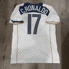2004 Portugal Cristiano Ronaldo #17 Away White Short Sleeve Jersey picture