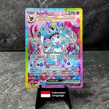 Sylveon EX Pokemon Card SAR 212/187 NM Festival Terastal SV8a - Indonesia picture