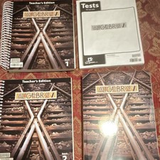 BJU Press Algebra 2Teacher's Edition Books 1-2 & Tests & student course book picture