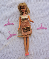 VTG MATTEL  FRANCIE DOLL BLONDE TNT BENDABLE KNEES  JAPAN GOLD RUSH DRESS picture