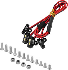 INJORA 4LED Rock Lights Kit for SCX10 TRX4 1/10 RC Crawler Upgrade(4LED White) picture