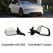 For Tesla Model Y JUniper 2025-2026 White Right Side Mirror Heated Power Fold picture