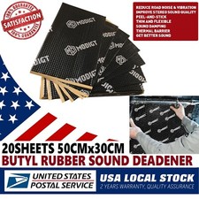 Butyl Sound Deadener Insulation Pad 22Sqft for Auto Hood Engine Roof Door Trunk picture
