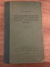 Ornaments of the Ministers as shown on English Monumental Brasses - 1919 1st Edn picture