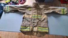 Vintage Retired Firefighter Turnout JACKET FIRE COAT USED *SHELL ONLY* 51x34.5