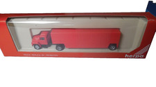 Herpa Promotex Red Undecorated Plastic Trailer Truck  1/87 HO Scale picture