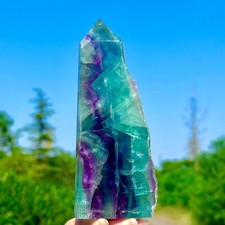 1.27LB Rare Natural Fluorite Quartz Crystal Freeform Mineral Specimen Healing picture