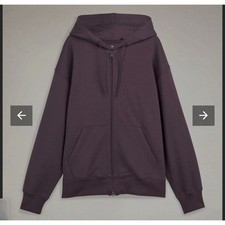 Y-3 Men’s French Terry Zip Hoodie Purple IP7701 Small Heavyweight picture
