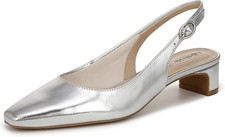 LifeStride Women's Lorena Pointed Toe Slingback Pump Silver 7.5W picture