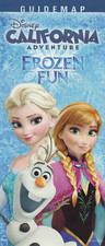 Disney California Adventure Guide Map 3/13/2015 Frozen Elsa Anna Olaf DCA picture
