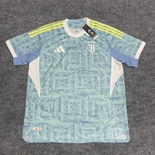 Juventus Jersey Men XL Ash Blue Adidas Authentic Away Kit Torino City Flag 25/26 picture