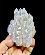 1500 Carats Rare Elestial Quartz Combine With Green Tourmaline Specimen. picture