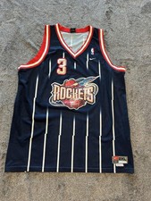 Vintage Houston Rockets Jersey Mens 2XL Blue NBA Basketball Steve Francis 3 Nike picture