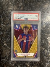 2023-2024 Topps Superstars Lamine Yamal Golden Gold PSA 7 /50 picture