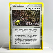 STRENGTH CHARM 92/107 Deoxys Uncommon Pokemon Reverse Holo VINTAGE HP picture