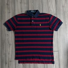 Vintage 90s Polo Ralph Lauren Striped Collared Short Sleeve picture