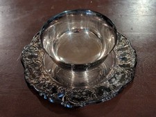 Wallace Grand Victorian #1666 Relish Bowl with Attached Underplate picture