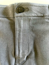 Public Rec Men’s Gray Solid Chino Shorts Flat Front Button Polyester Regular picture