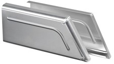 JEGS Aluminum Dash End Panels [Overall Dimensions: 10.325 in. Long x 4.620 in. picture