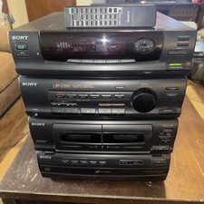 VTG Sony LBT-D560 Stereo Deck Receiver 5 CD Changer Dual Cassette Remote Tested picture
