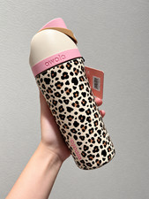 Owala 16oz FreeSip Stainless Steel Water Bottle Leopard Print picture