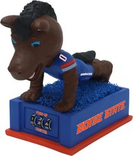 Buster Bronco Boise State Broncos Push-Up Counter Blue Turf Bobblehead NCAA picture