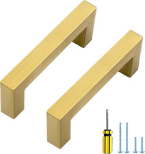 Stylish Gold Cabinet Pulls - 50 Pack, 3