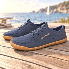 Astral Loyak Men's Size 10 Navy Blue/Brown Barefoot Water Sneakers / Shoes picture