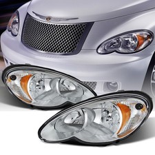 2006 2007 2008 2009 2010 Chrysler PT Cruiser Headlights Headlamps Left+Right Set picture
