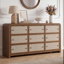 2/5/6/9 Drawer Dresser for Bedroom, Modern Chest of Drawers Linen Drawer Fronts picture