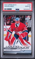 2023-24 UD Extended Series, #726 Jakub Dobes Young Guns, PSA 10 picture