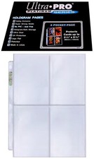 50 Ultra Pro Platinum 4-Pocket Pages Protectors 3-1/2 x 5-1/4 New Sheets picture