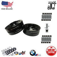 4PC HUB CENTRIC SPACERS 5x112 25MM BORE 66.56MM + 14X1.25 BOLTS [FITS: BMW] picture