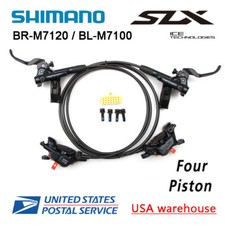 SHIMANO SLX BR-M7120 BL-M7100 Bike 4-Piston Hydraulic Disc Brake Front/Rear/ Set picture