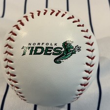 Norfolk Tides Logo Rawlings Manfred Souvenir Baseball Ball picture