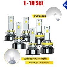 6-60 AUXITO 9005 H11 9006 LED Headlight Bulb High Low Beam Combo 6500K White Y19 picture