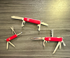 Victorinox Swiss Army Fieldmaster Red Multi-Tool Lot of 3 Knife Corkscrew picture
