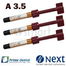 Lot x 3  Dental Parafil Zirconium composite universal restorative A3.5 Syringes  picture