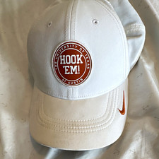 Nike Legacy91 Dri-FIT Texas Longhorns Hook 'Em White/Orange Cap One Size picture