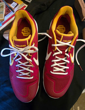 Nike USC Trojans Baseball Turf Shoes in Cardinal, Gold, White. Worn Only 2x. picture