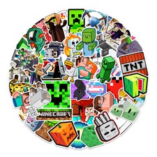 50pcs Waterproof Vinyl Stickers Minecraft Video Game Luggage Phone Laptop Fridge picture