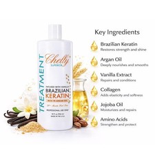 CHELLY BRAZILIAN KERATIN Treatment Infused with Vanilla 32oz. Made in USA picture