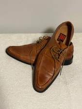 VTG Makaveli Branded Tupac Shakur Dress Shoes Men's 10 Tan Leather 3150 2Pac Box picture