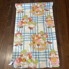 Vintage 70’s Vinyl Wallpaper Children's Bedroom Dolls Like Raggedy Ann picture