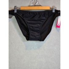 Xhilaration Black Strappy Cheeky Bikini Bottoms XL 238051524 New With picture