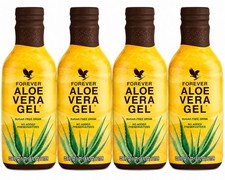 4 Pack Forever Aloe Vera Gel Halal Kosher Vegan All Natural Unisex 33oz 10/27 picture