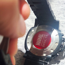 Invicta Marvel Punisher Limited Edition Black/Silver Stainless Steel Watch 35053 picture