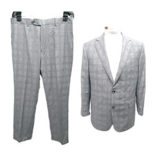 2026 NWOT Brooks Brothers Gray Glen Plaid 1818 Classic 41 42 R Wool Made Italy picture
