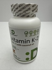 Deal Supplement Vitamin K2 MK-7 200 mcg, 240 Softgels Menaquinone-7 Exp 01/28 picture