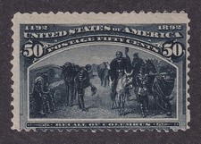MATT'S STAMPS US SCOTT #240 50-CENT COLUMBIAN ISSUE OF 1893, MNH CV$1400 picture